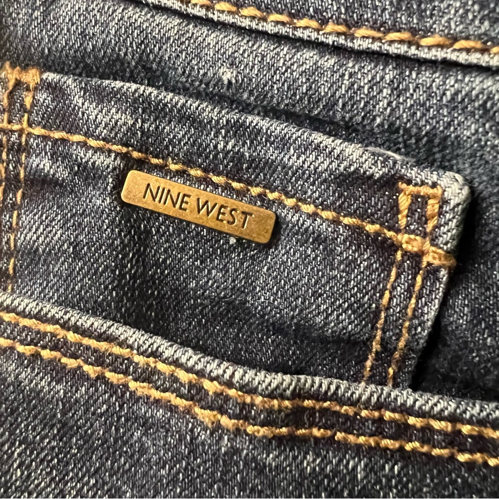 NEW NINE WEST Cigarette High Rise Skinny Ankle Jeans size 6P - Picture 7 of 9